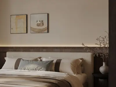  Bedroom interior 09 3D model