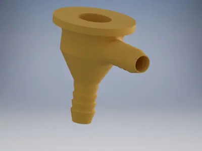 Housing for the idle valve 90 degree 3D print model