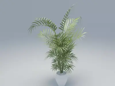 Low poly Floor plant 02 Free low-poly 3D model