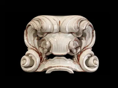 Classic carved 068 3D model