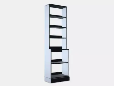 HAVSTA Shelving unit with plinth 1 Low-poly 3D model