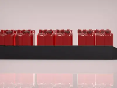 bidones Diesel  Low-poly 3D model