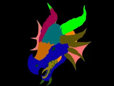 Stone Dragon Prison - Fire Faucet 3D model