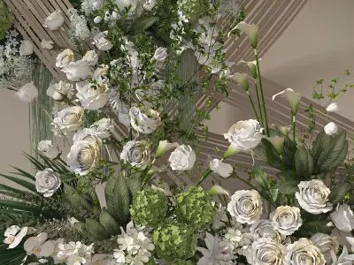 Floristry Fine art display 3D model