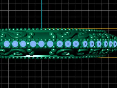 LUXURY ANTIQUE RING 3D PRINTABLE MODEL 3D print model