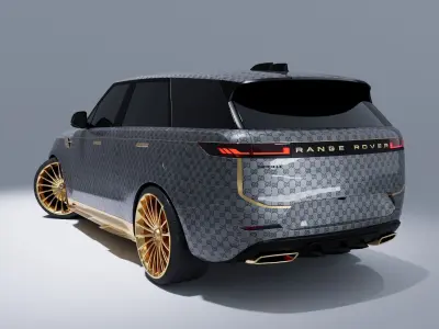 Gucci black Range Rover Sport  3D model