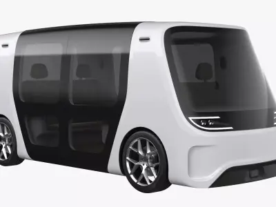 Self-Driving Shuttle Concept 2 3D model
