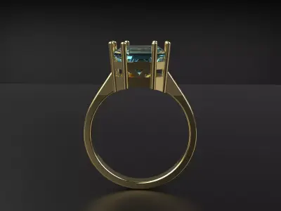 princess ring 3D print model