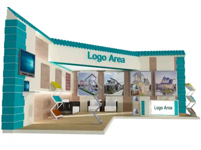 Booth Exhibition Stand a420 3D model