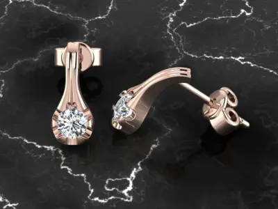 Jewelry Earring 3D print model