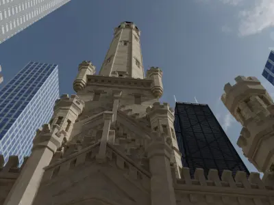 Chicago Water Tower Free 3D model