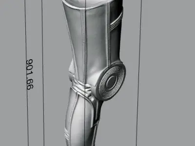 C3Po legs 3D scans Free 3D print model