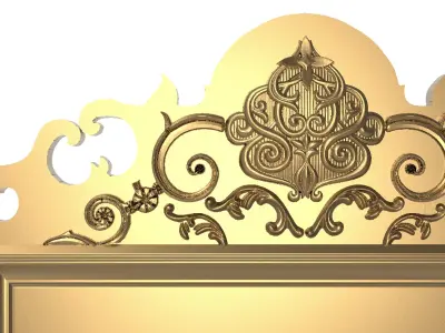 carved frame 3D model 42