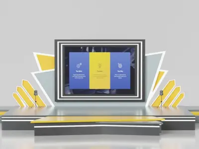 Event Stage or Podium Model 3D model