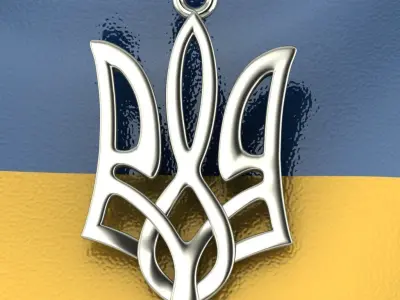 Ukrainian Trident 3D print model 20