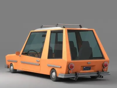 Cartoon Car Collection V2 3D model