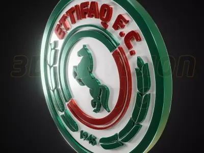 Ettifaq logo - Cinematic - 3D print 3D model