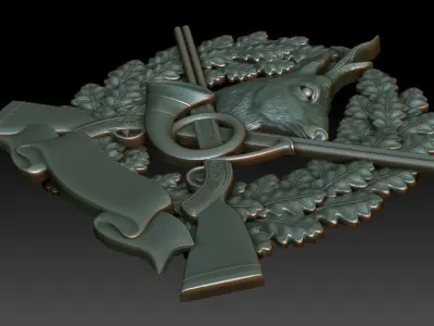 Hunting badge  Roe Deer 3D model