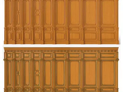 Wooden panel  03 06  3D model