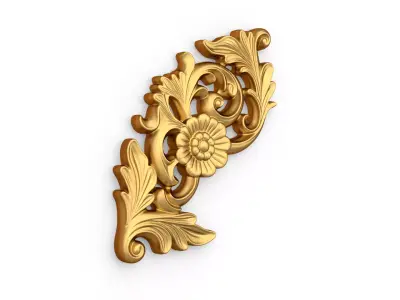 Decorative Classic Corner Element 01 3D print model