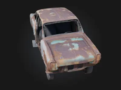 Rusty Relic  A Forgotten Machine from a Distant Past 3D model
