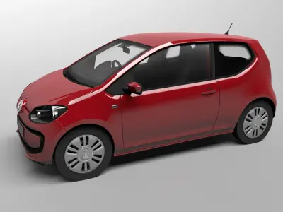 VW Up 3 door with HQ interior 2013  3D model