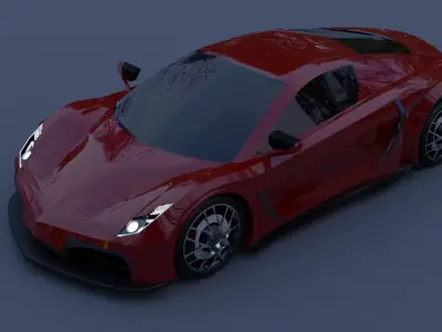 VEGA EVX Low-poly 3D model