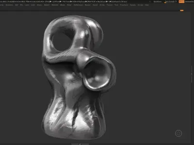 Modern Abstract Decorative sculpture 3d print model 40 3D print model