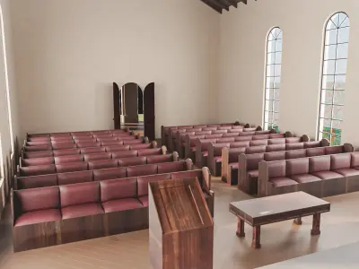 Church  Low-poly 3D model