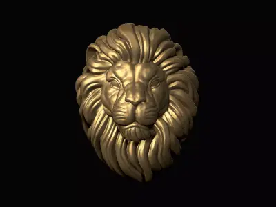 Lion Head  3D print model