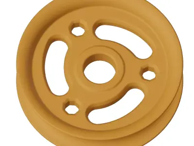 Plastic Toddler Tricycle Wheel Rim 3D model