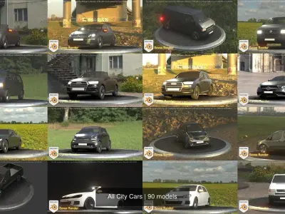 All City Cars 3D Model Pack