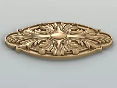Round rosette 013 3D model