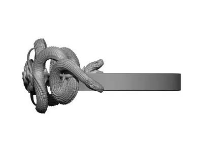 ring plant rose snake 3D print model