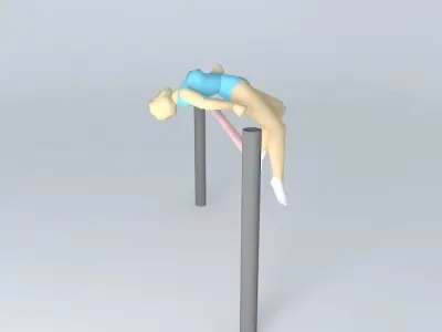 high jump Free 3D model
