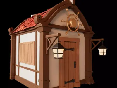 Fantasy hut Free 3D model