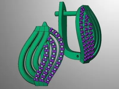 Earrings n 13  3D print model