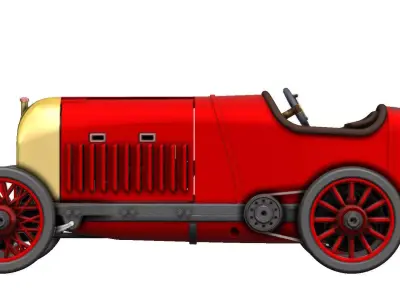 Fiat S76 - Beast of Turin - 39cm Motorized 3D Printable Model 3D print model