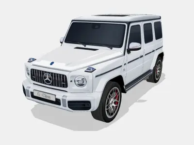 Mercedes-Benz G63 AMG 2019 Low-poly 3D model