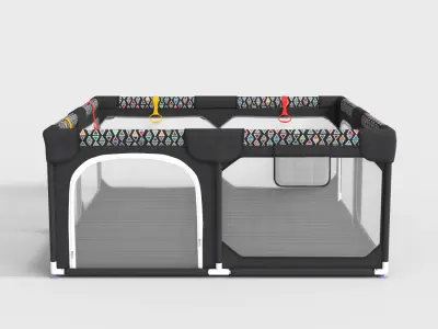 BABY PLAYPEN Low-poly 3D model