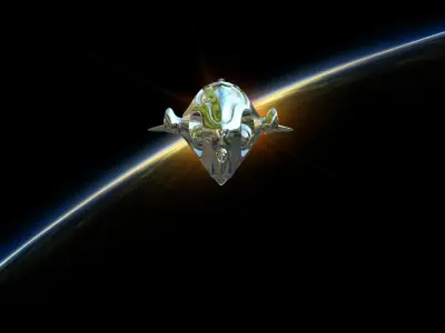 Racing spaceship Free 3D model