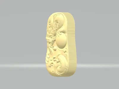 Pearl Dragon Pendant 3D print model