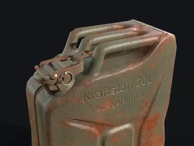Jerrycan 20L Low-poly 3D model