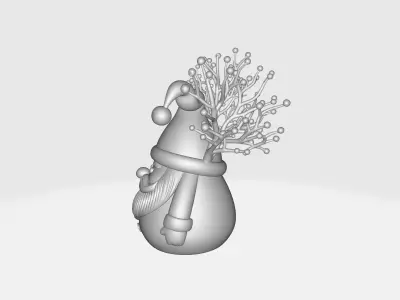 Santa Claus Christmas Decoration Festive Holiday Figurine  3D print model