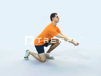 Romance 03L Volleyball Digging Sports Man Low-poly 3D model