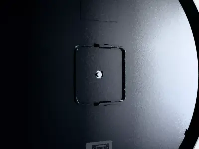 PLUTTIS Wall clock Low-poly 3D model