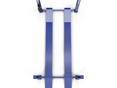 Car Lift Four Post Low-poly 3D model