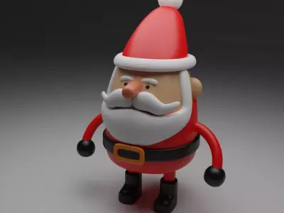 Santa  Cluse Christmas Tree decoration Free 3D model