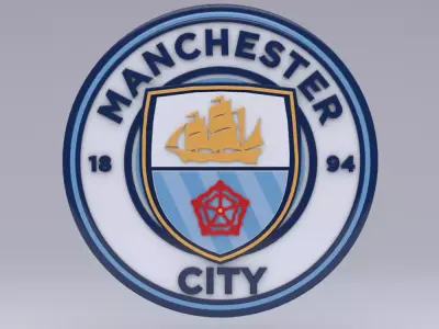 Manchester city Logo 3D model