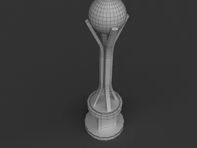 Trophy gold and silver 3D model